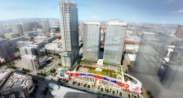 三思3500平方米戶外LED屏在美國西岸再造一個“時